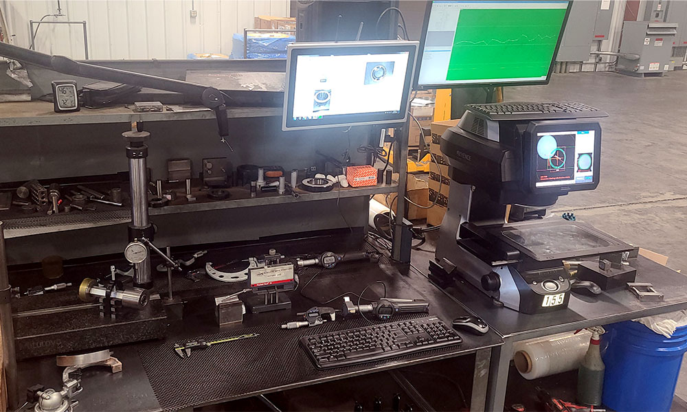 Quality inspection equipment at Sintergy