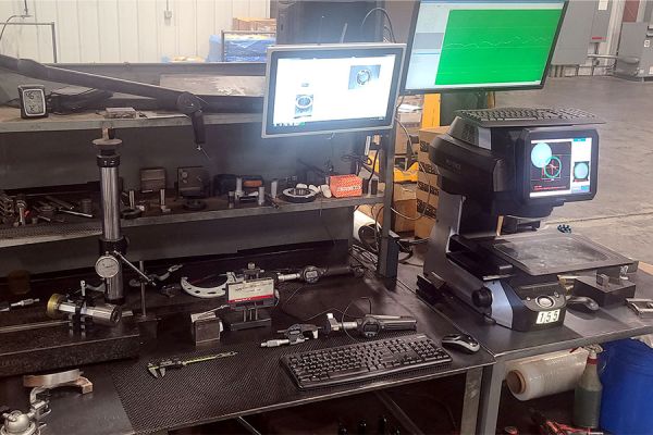 Quality inspection equipment at Sintergy